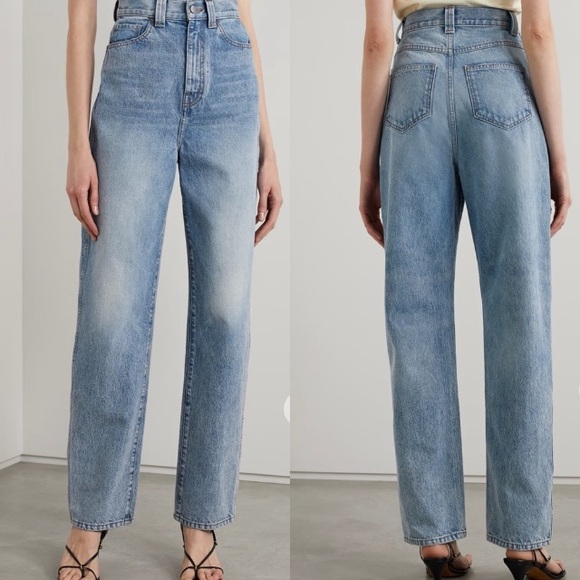 KHAITE High Rise Blue Jeans - Picture 3 of 16